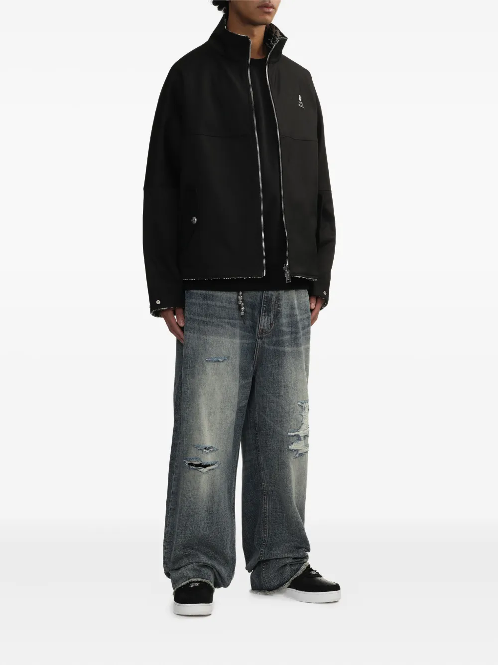 BAPE BLACK *A BATHING APE Ruimvallende jeans - Blauw