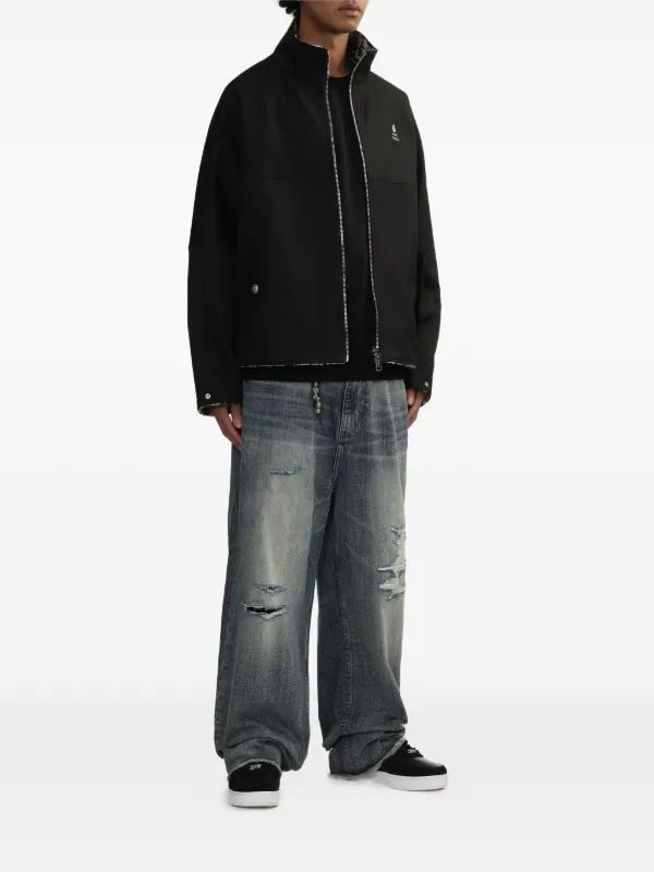 A BATHING APE® ダメージ ジーンズ | ブルー | FARFETCH JP