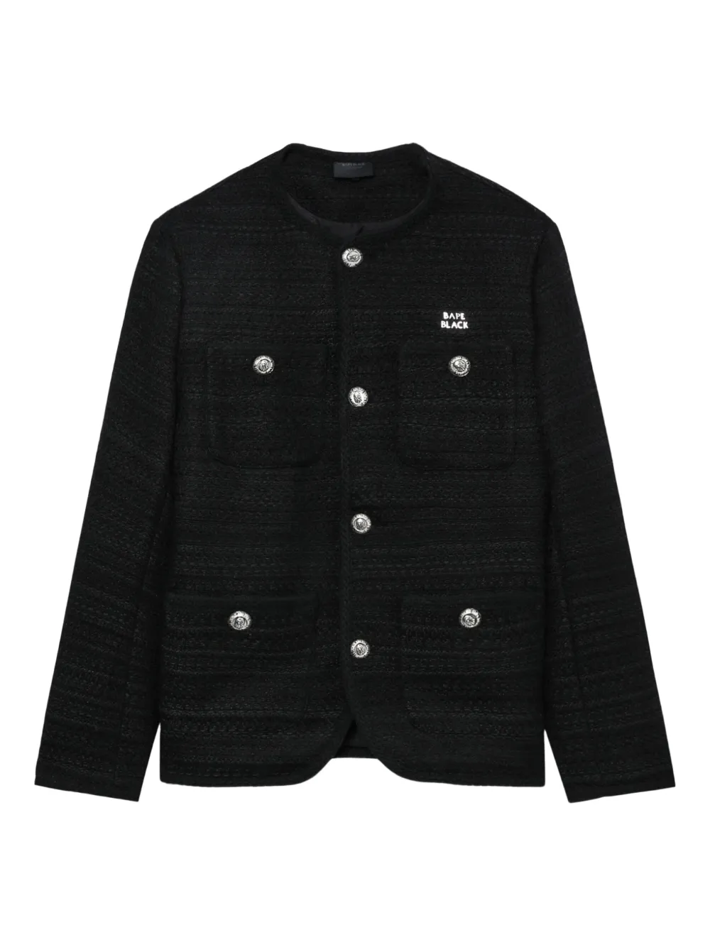 Bape Back-detail Buttoned Shirt Jacket In Black