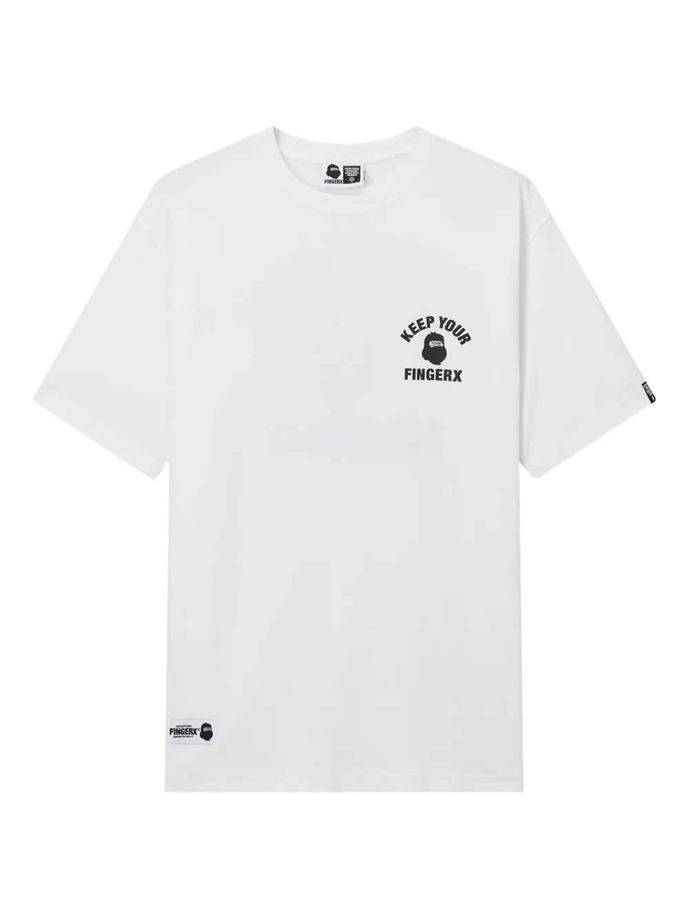 FINGERCROXX graphic-print T-shirt | White | Image 1