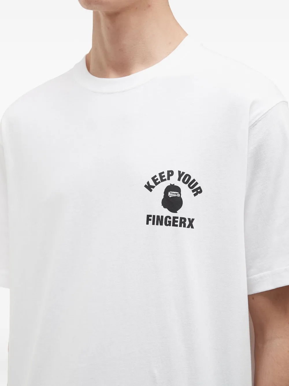 Fingercroxx Graphic-print T-shirt In White