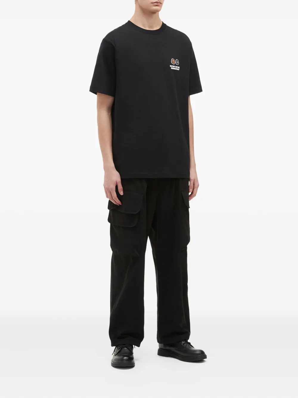 FINGERCROXX embroidered-logo crew-neck T-shirt | T-Shirts | Image 2