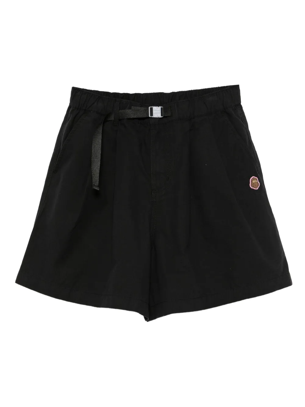 FINGERCROXX embroidered-logo short | Black | Image 1
