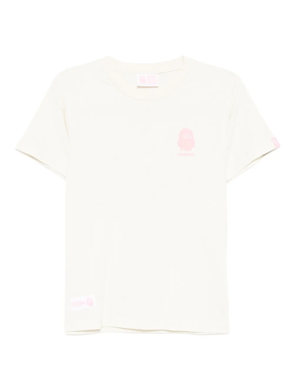 FINGERCROXX logo print T-shirt | Neutrals | Image 1