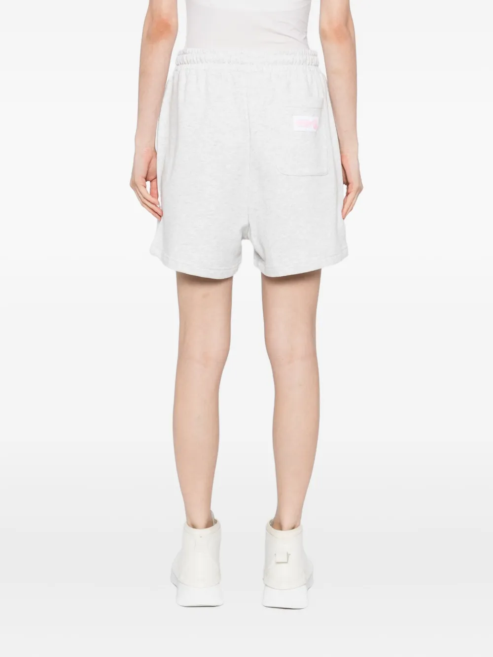 FINGERCROXX Shorts met logopatroon Grijs