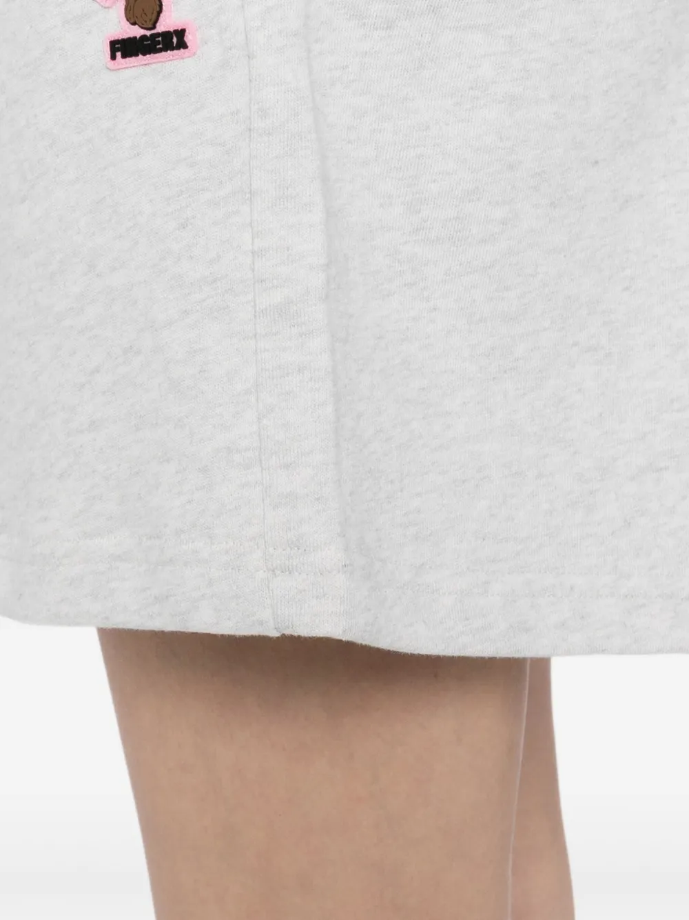 FINGERCROXX Shorts met logopatroon Grijs