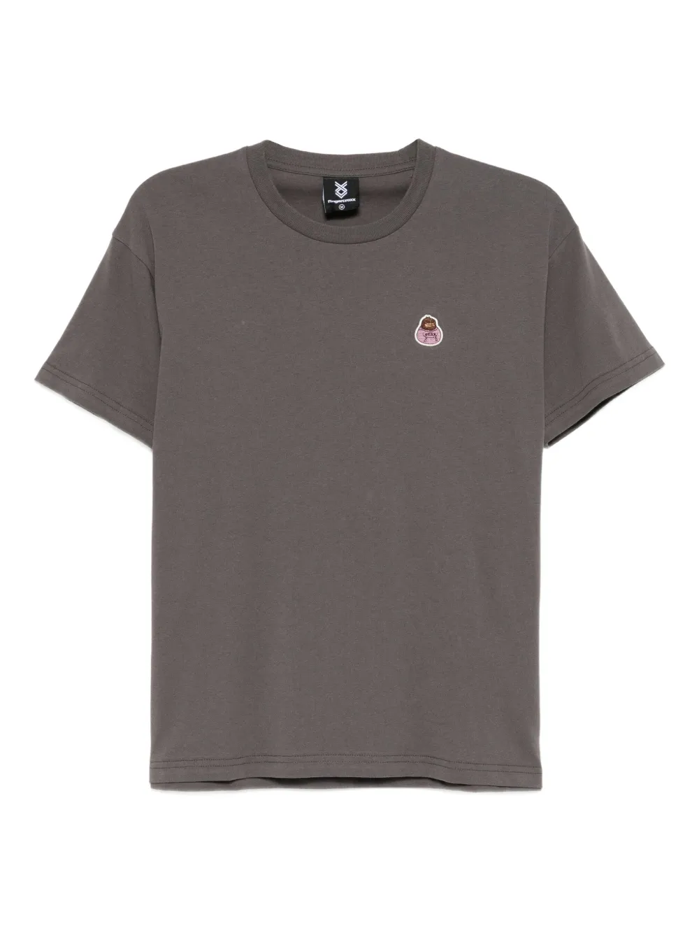 FINGERCROXX embroidered-logo patch T-shirt | Grey | Image 1