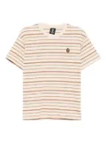 FINGERCROXX horizontal-striped T-shirt - Neutrals
