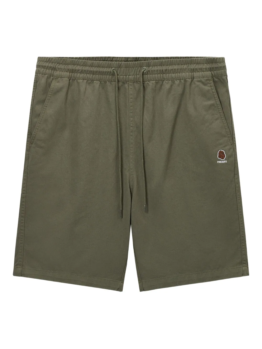 FINGERCROXX drawstring side-pocket shorts | Green | Image 1