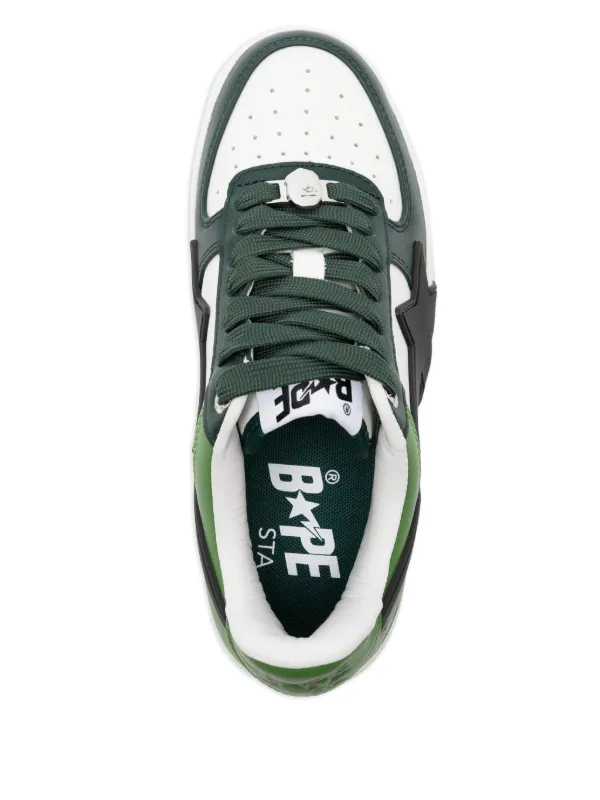 A BATHING APE® Bape Sta Sneakers | Green | FARFETCH