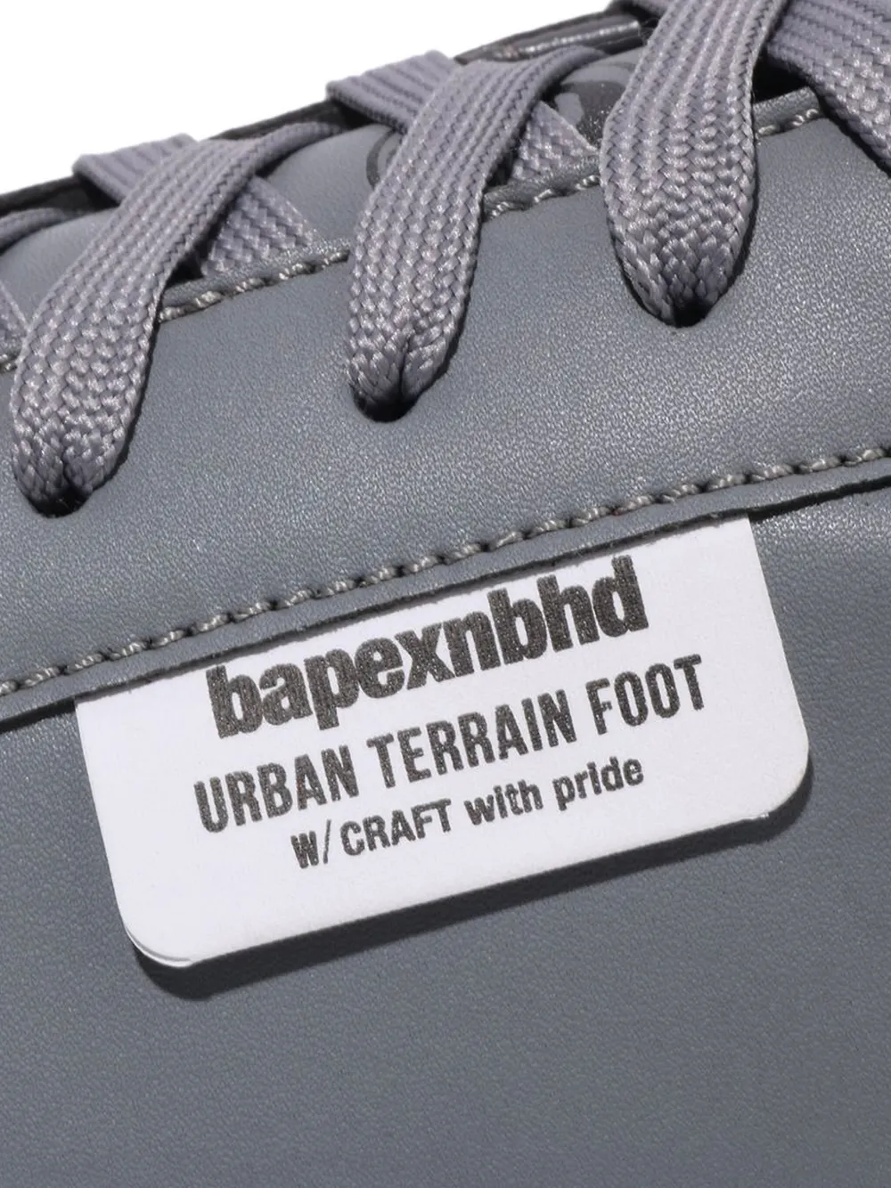 A BATHING APE x NBHD Skull low-top sneakers Grey