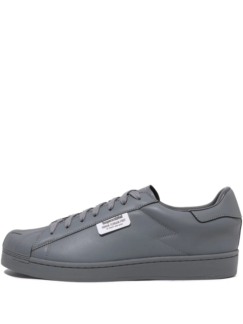 A BATHING APE x NBHD Skull low-top sneakers Grey