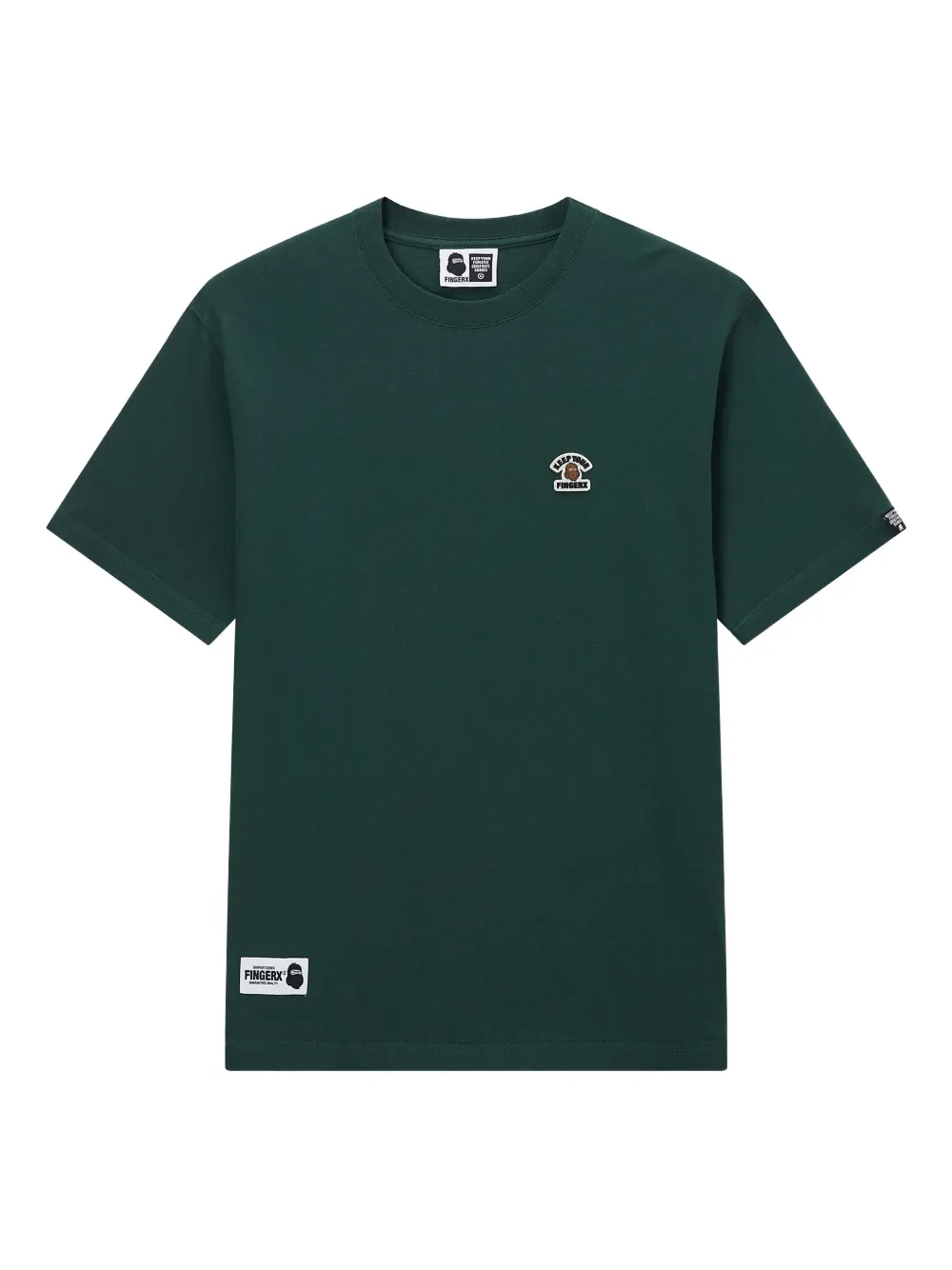 FINGERCROXX embroidered-logo T-shirt | Green | Image 1