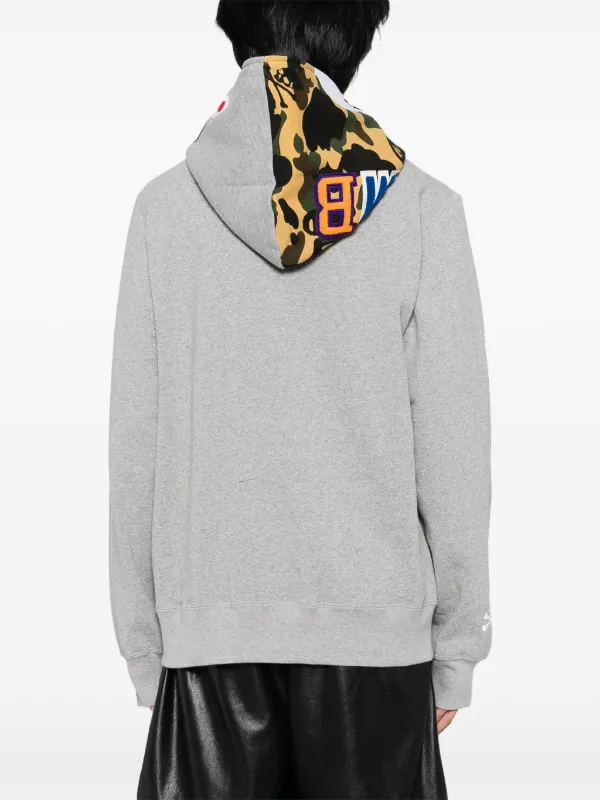 MASTERMIND JAPAN グレー パーカーXL Mastermind Japan x Bape camo-panel Hoodie | Grey | FARFETCH