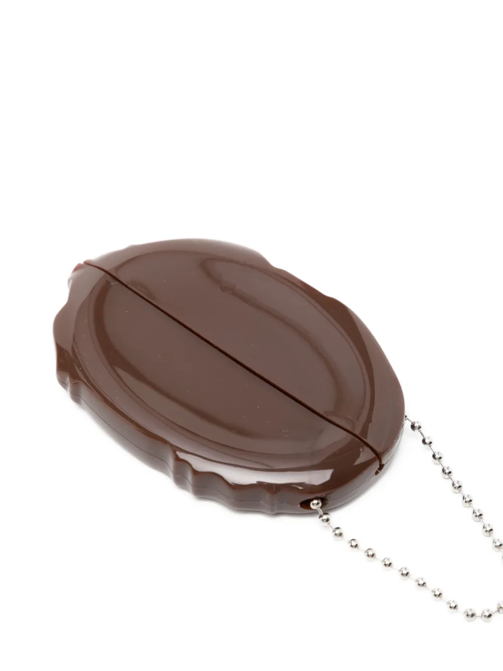 A BATHING APE Sleutelhanger met logo Bruin