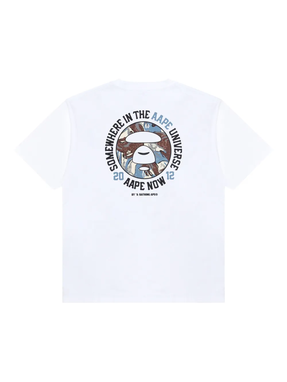 AAPE BY *A BATHING APE T-shirt met logoprint - Wit