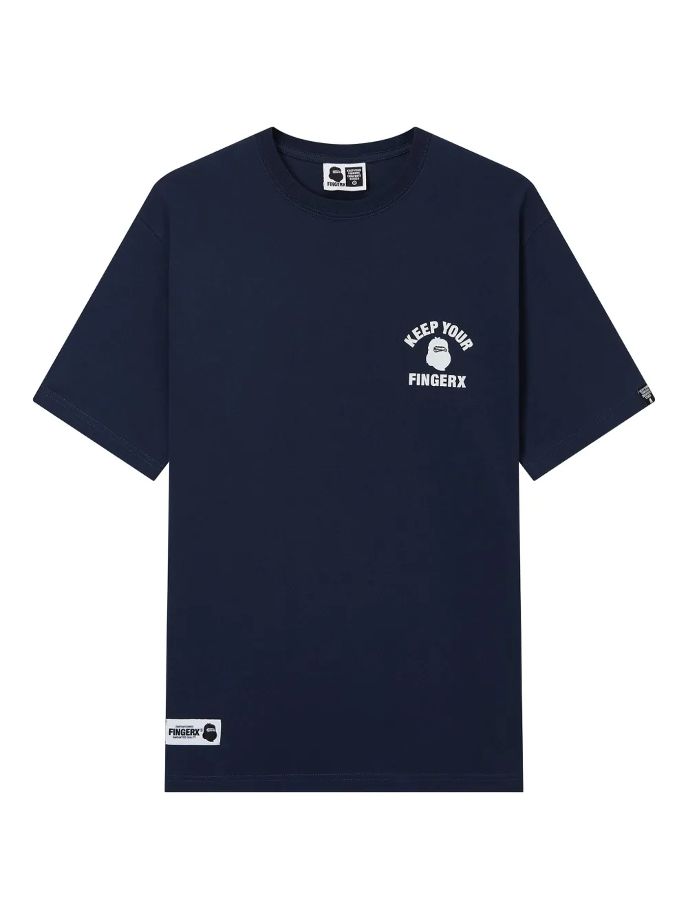 FINGERCROXX graphic-print T-shirt | Blue | Image 1