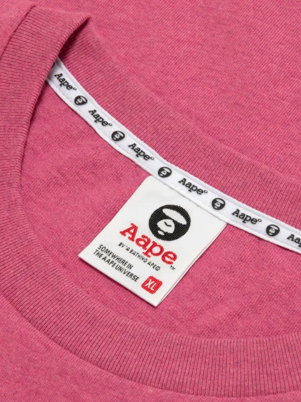 AAPE BY *A BATHING APE® logo-print crew-neck T-shirt Pink FARFETCH IN