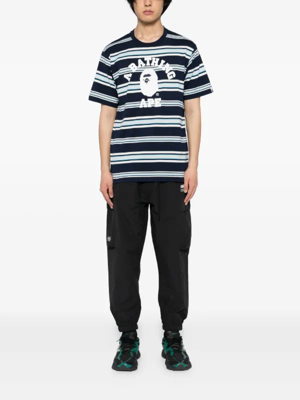 A BATHING APE® ストライプ Tシャツ | ブルー | FARFETCH JP