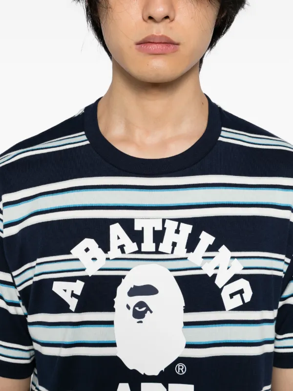 A・BATHING APE ストライプ長袖Tシャツ 2025年秋⑬ 【A BATHING APE