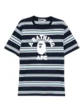 A BATHING APE® striped T-shirt - Blue