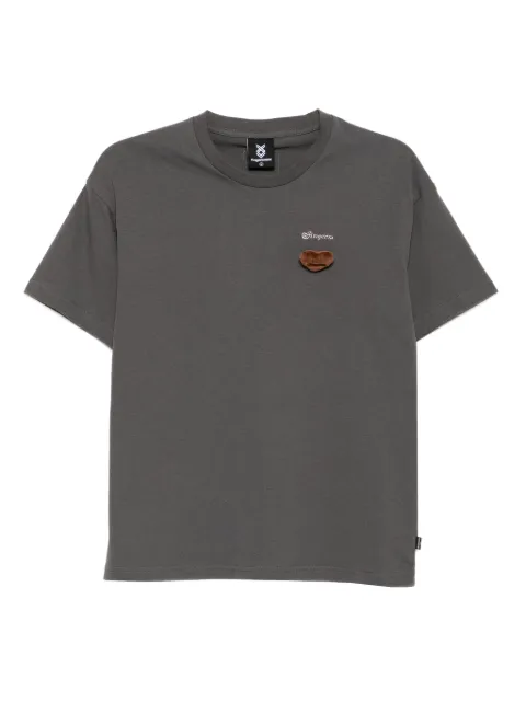 FINGERCROXX logo-embroidered T-shirt
