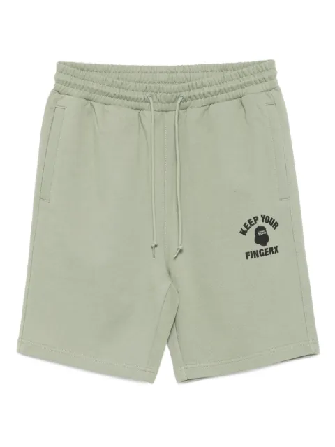 FINGERCROXX logo-print shorts