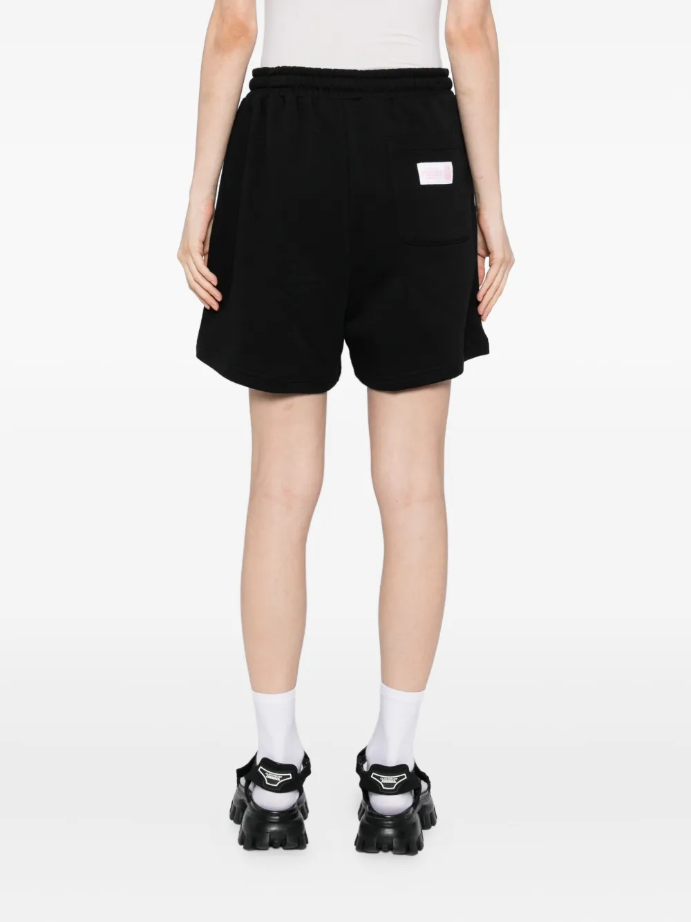 FINGERCROXX Shorts met logopatch Zwart