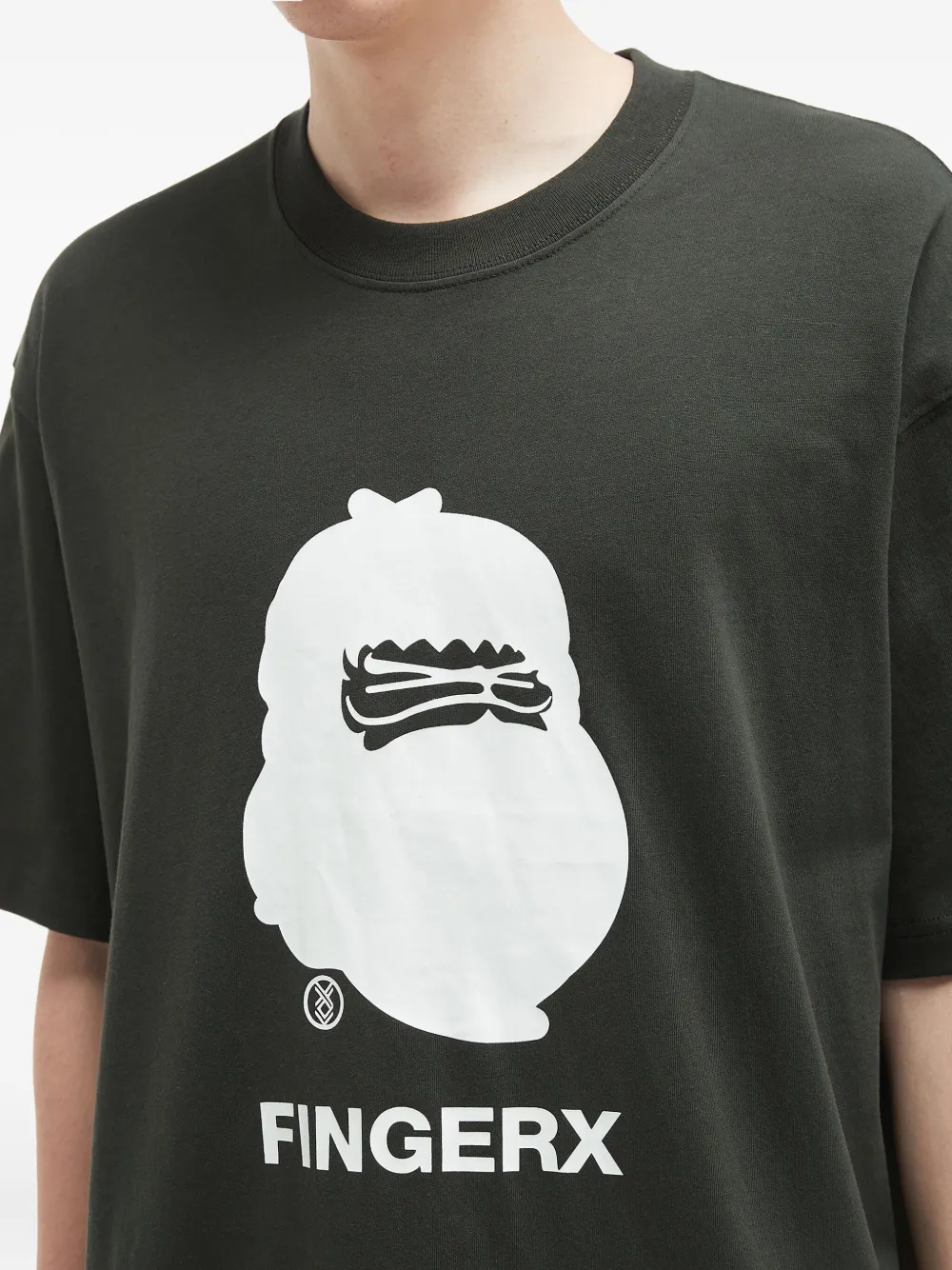 Fingercroxx Graphic-print T-shirt In Black