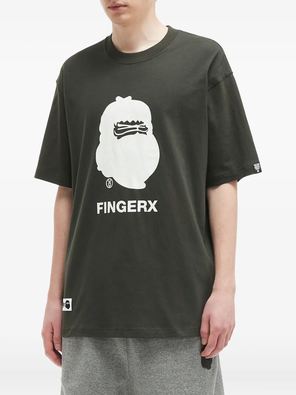 Fingercroxx Graphic-print T-shirt In Black