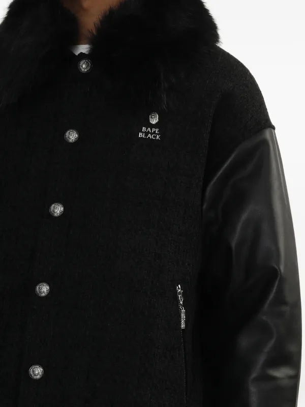 A BATHING APE® ボンバージャケット | ブラック | FARFETCH JP