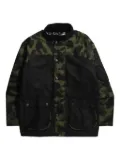 A BATHING APE® camouflage-patterned buttoned jacket - Green