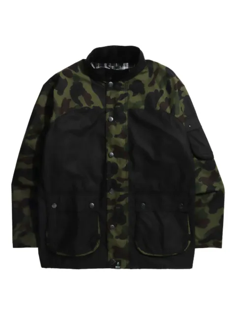 A BATHING APE® camouflage-patterned buttoned jacket