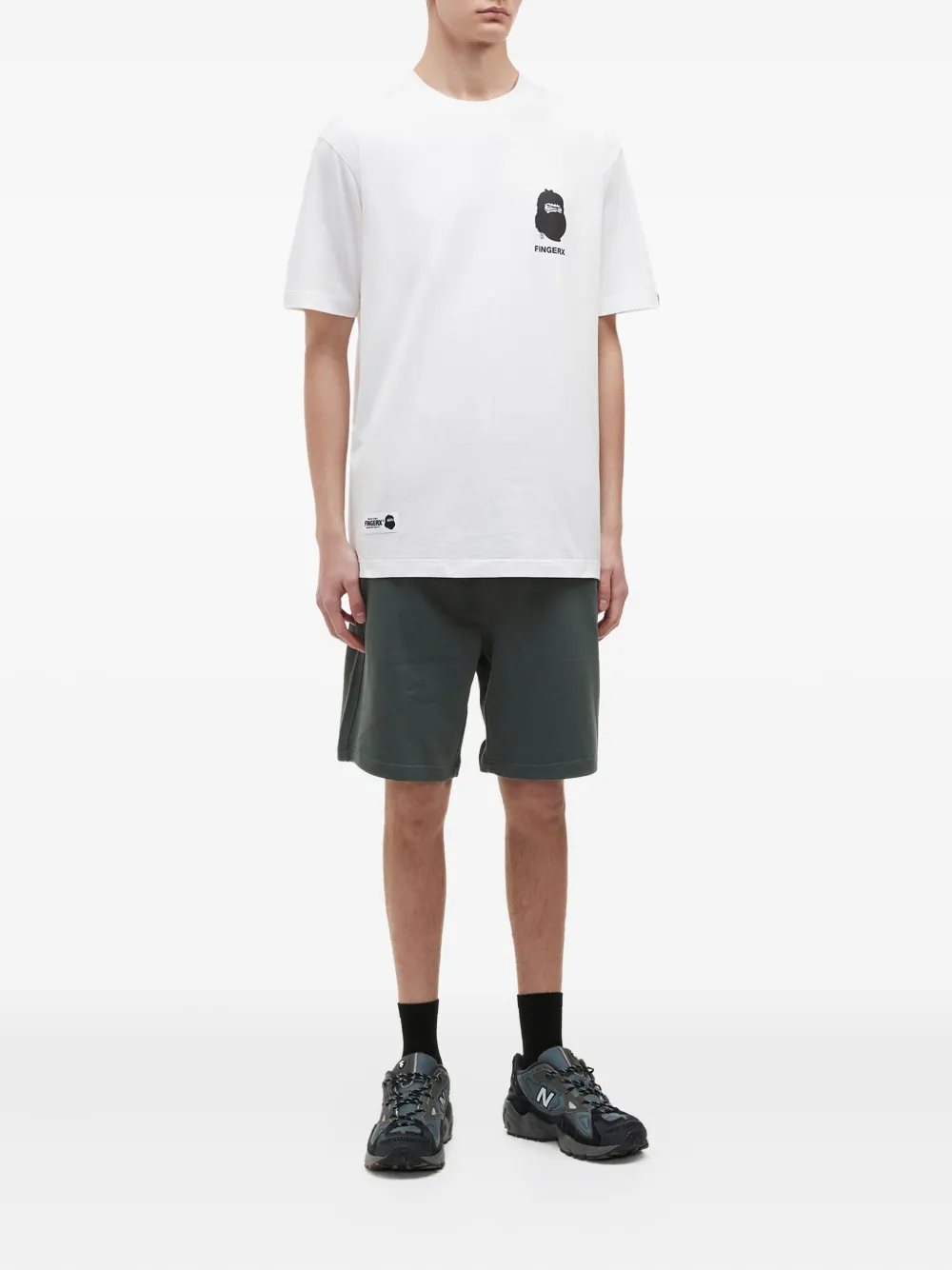 FINGERCROXX embroidered-logo drawstring shorts | Track & Running Shorts | Image 2
