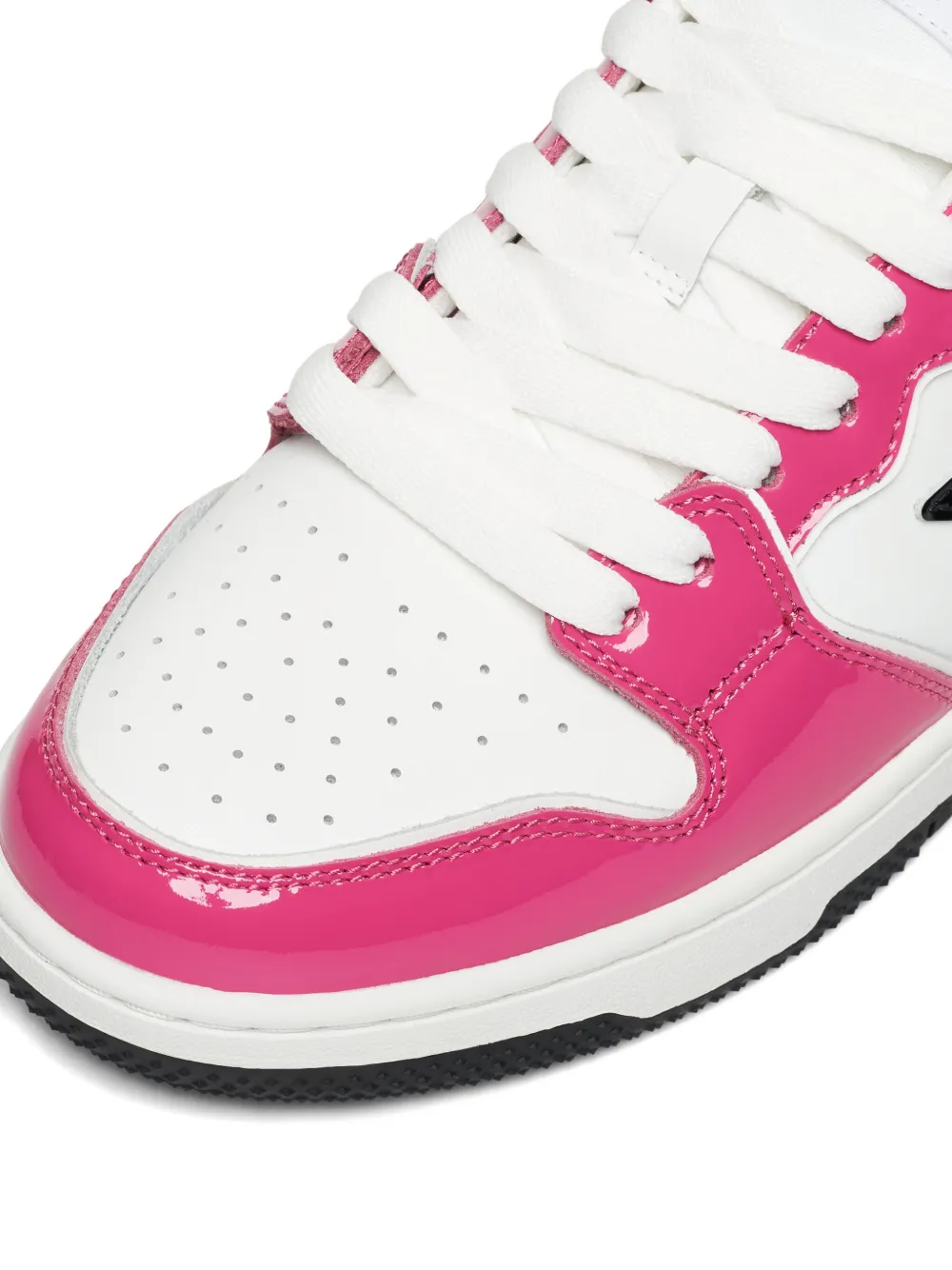 A BATHING APE Sk8 STA #2 leather low-top sneakers Pink