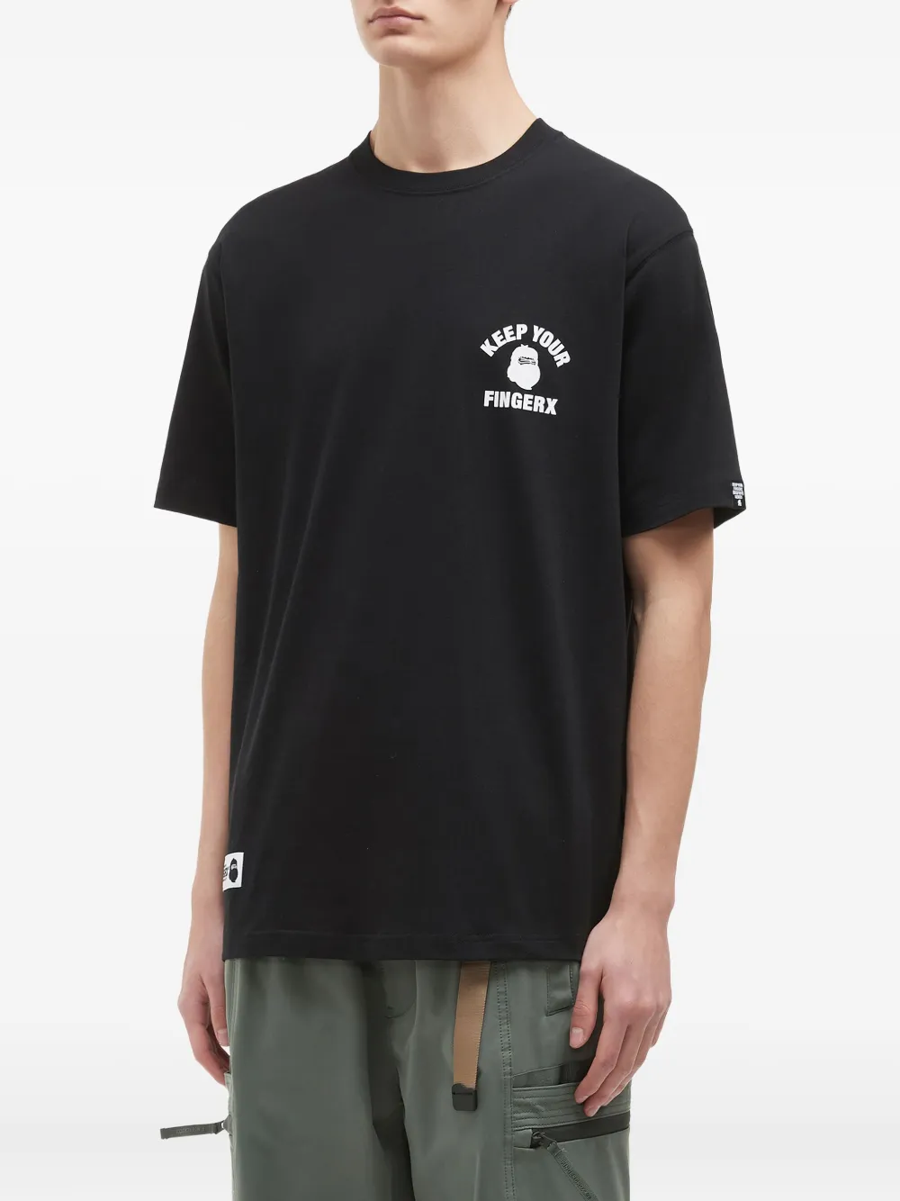 Fingercroxx Graphic-print T-shirt In Black