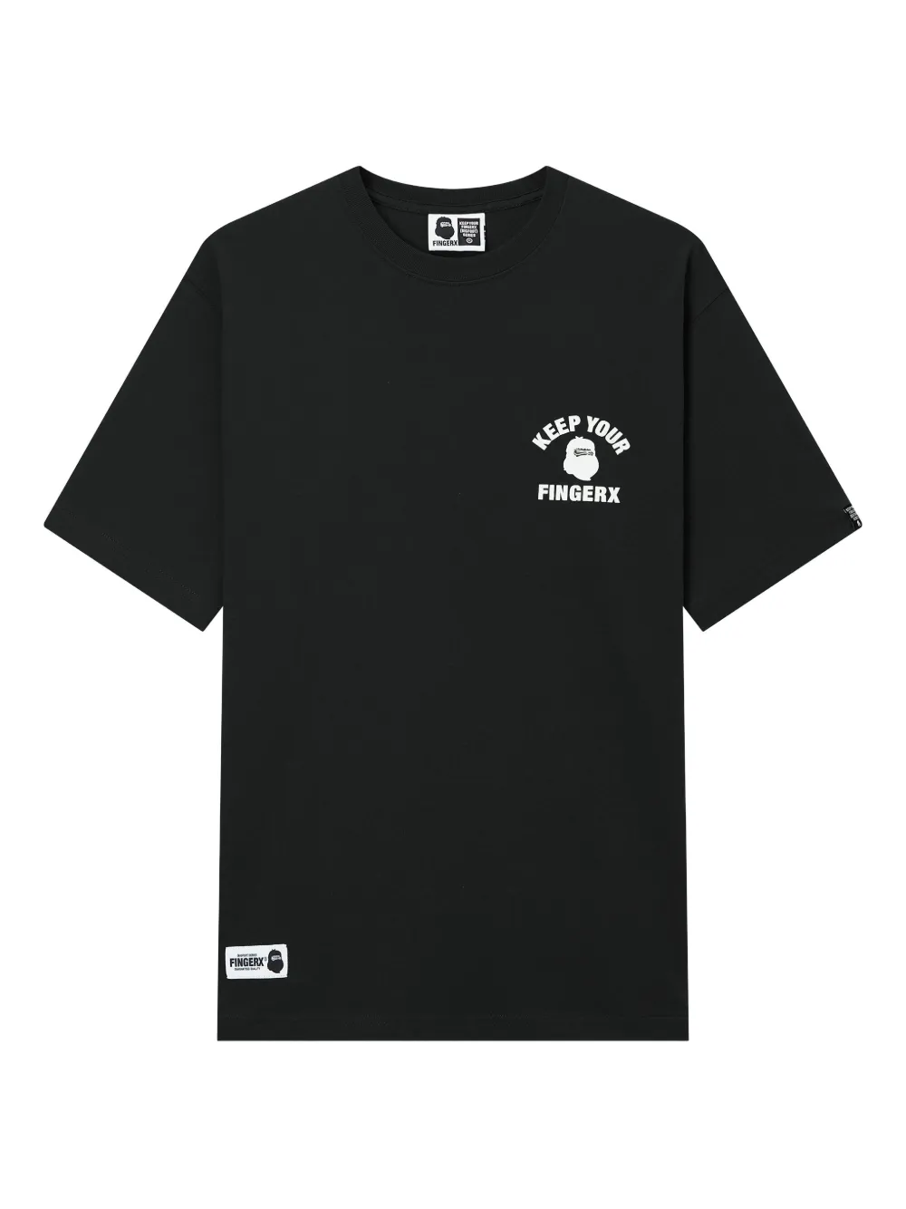 FINGERCROXX graphic-print T-shirt | Black | Image 1