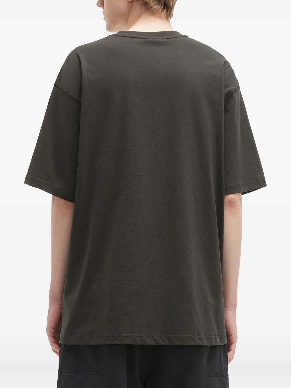 Fingercroxx Pocket-detail T-shirt In Gray