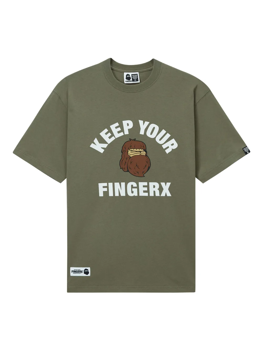 FINGERCROXX graphic-print T-shirt | Green | Image 1