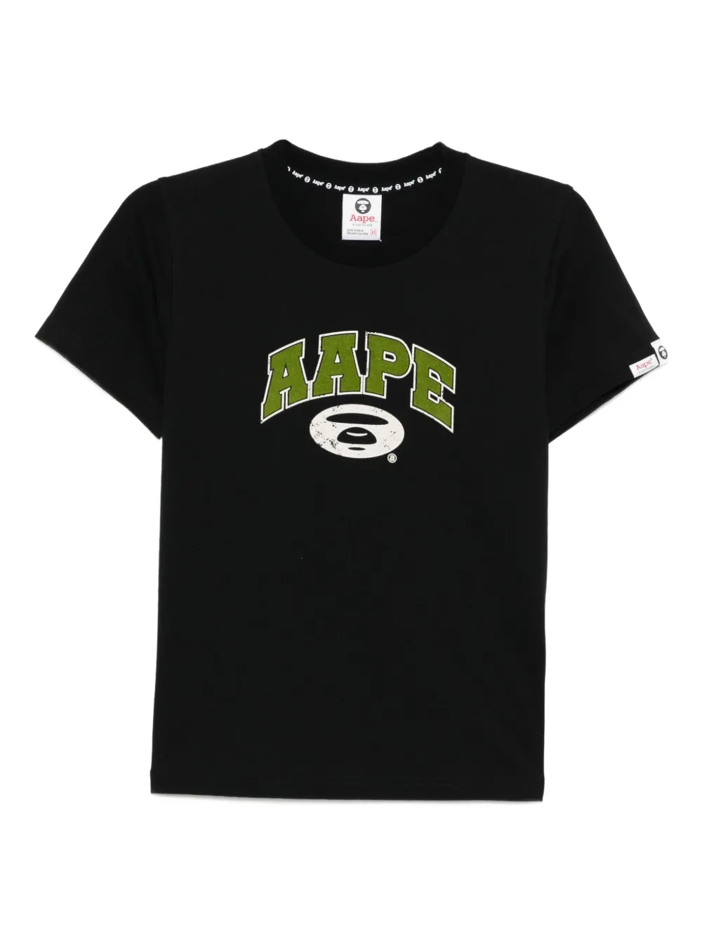 AAPE BY *A BATHING APE T-shirt met grafische print Zwart