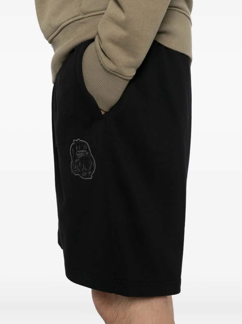Fingercroxx Cotton Shorts In Black