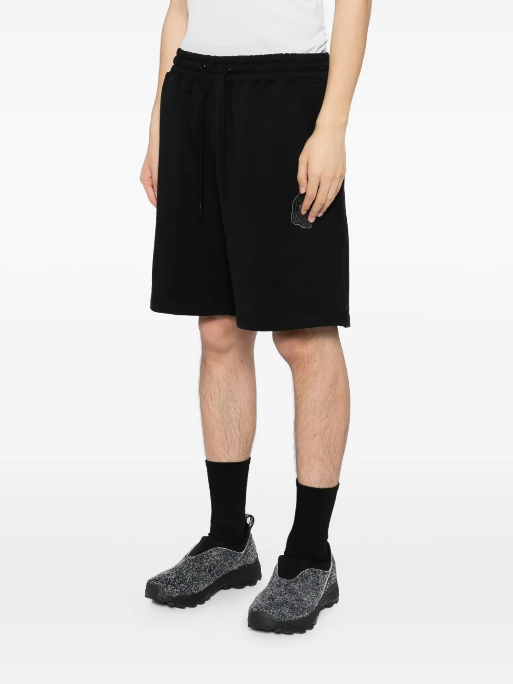 Fingercroxx Cotton Shorts In Black