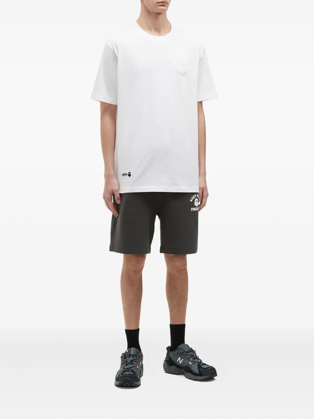 FINGERCROXX logo-print drawstring track shorts | Track & Running Shorts | Image 2