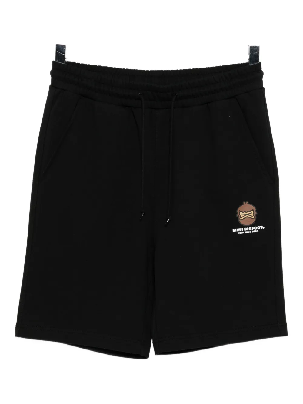 FINGERCROXX Bermuda con logo - Nero