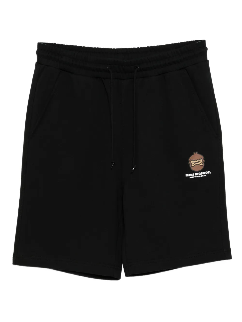 FINGERCROXX logo-print shorts | Black | Image 1
