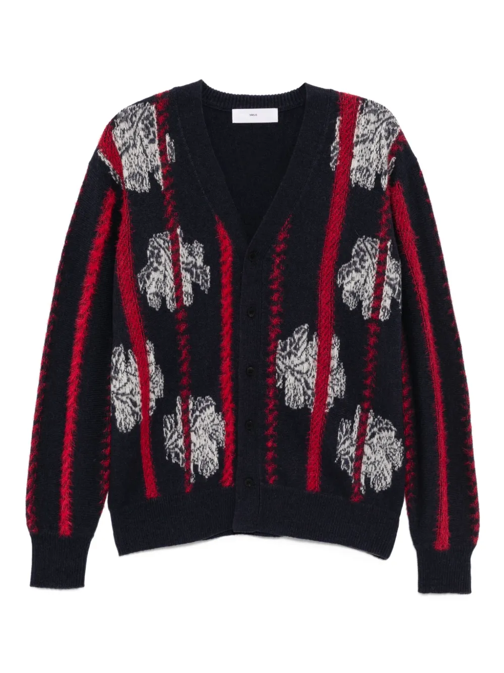 Toga graphic-print cardigan | Blue | Image 1