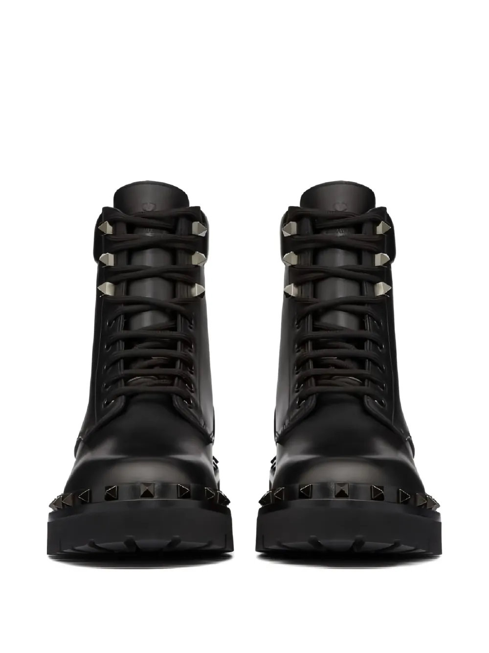 Valentino Garavani Rockstud lug-sole boots Black