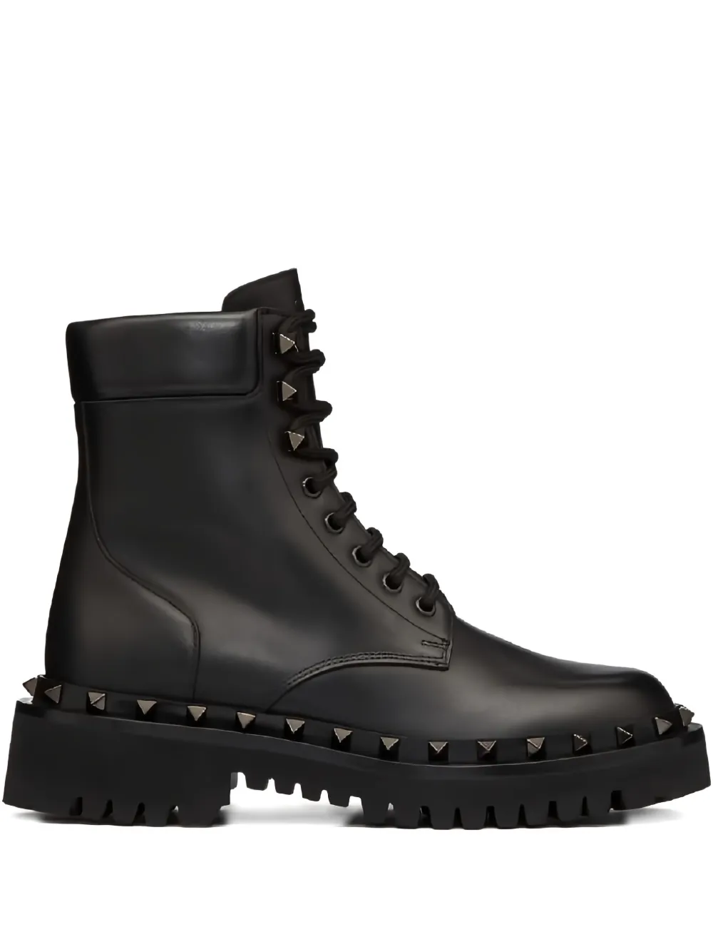 Valentino Garavani Rockstud lug-sole boots Black
