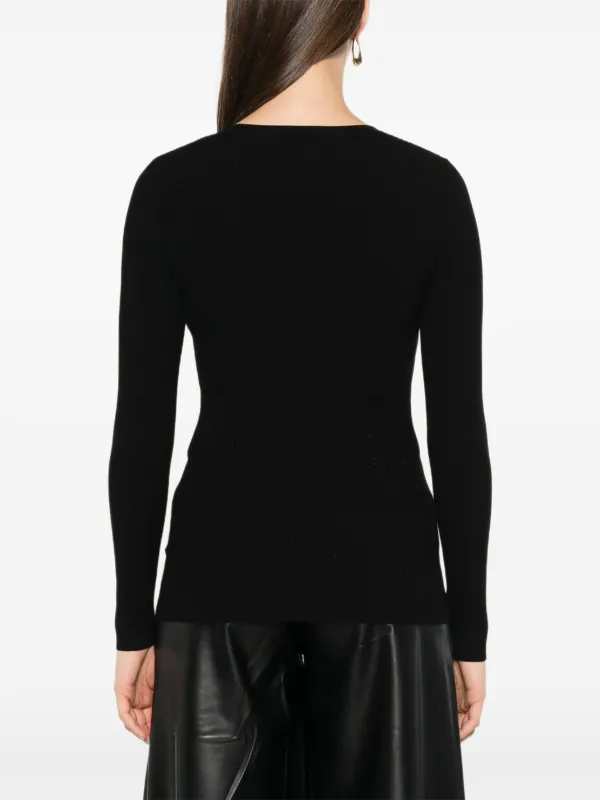 Elisabetta Franchi ロングスリーブ トップ | ブラック