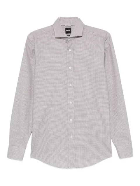 BOSS cotton long-sleeve shirt